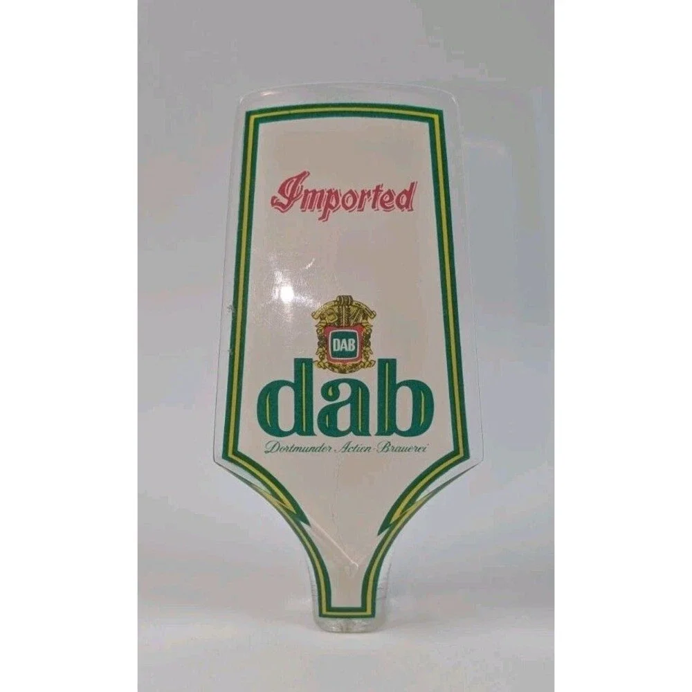 Vintage DAB Imported Beer Tap Handle Acrylic